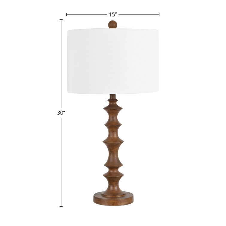 One Allium Way® Menifee 30" Brown Resin Table Lamp Wayfair Canada